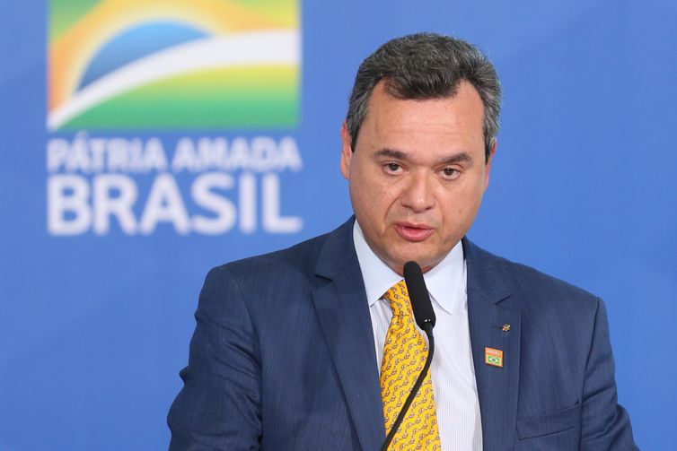 Fabio Rodrigues Pozzebom/Agência Brasil O presidente do Banco do Brasil, Fausto de Andrade Ribeiro, durante lançamento do Plano Safra 2021/22 no Palácio do Planalto.
